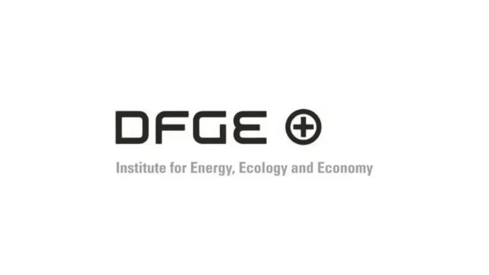 Logo der DFGE GmbH – Partner von natureOffice für wissenschaftliche Emissionsberechnungen und ESG-Ratings.